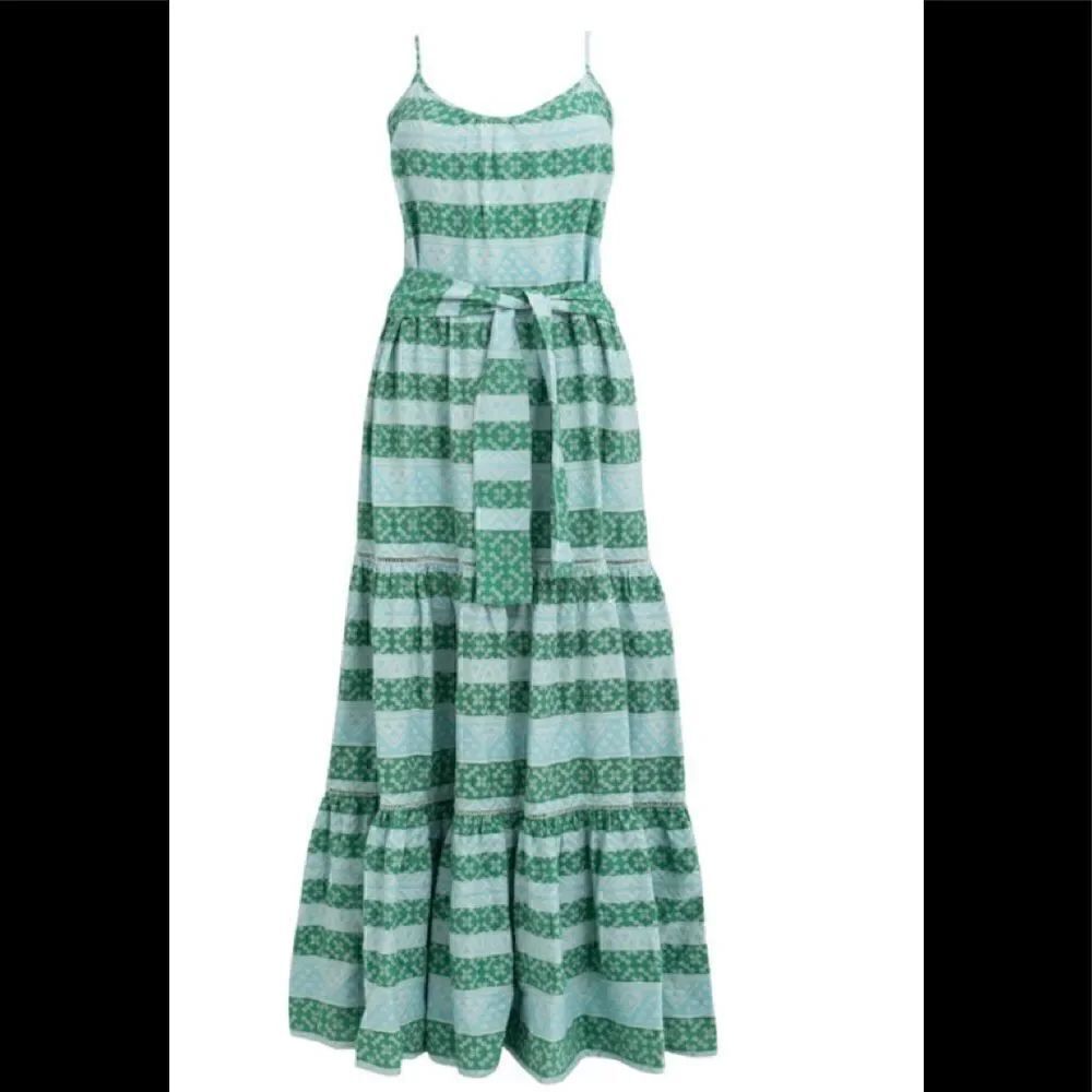 NWT devotion twins long zakar mint green chara dress O/S